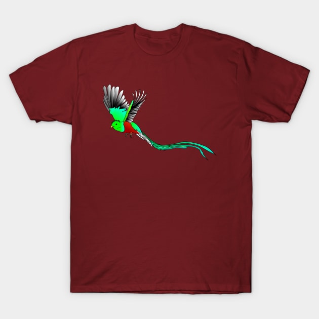 Quetzal sacred bird T-Shirt by FabuleusePlanete